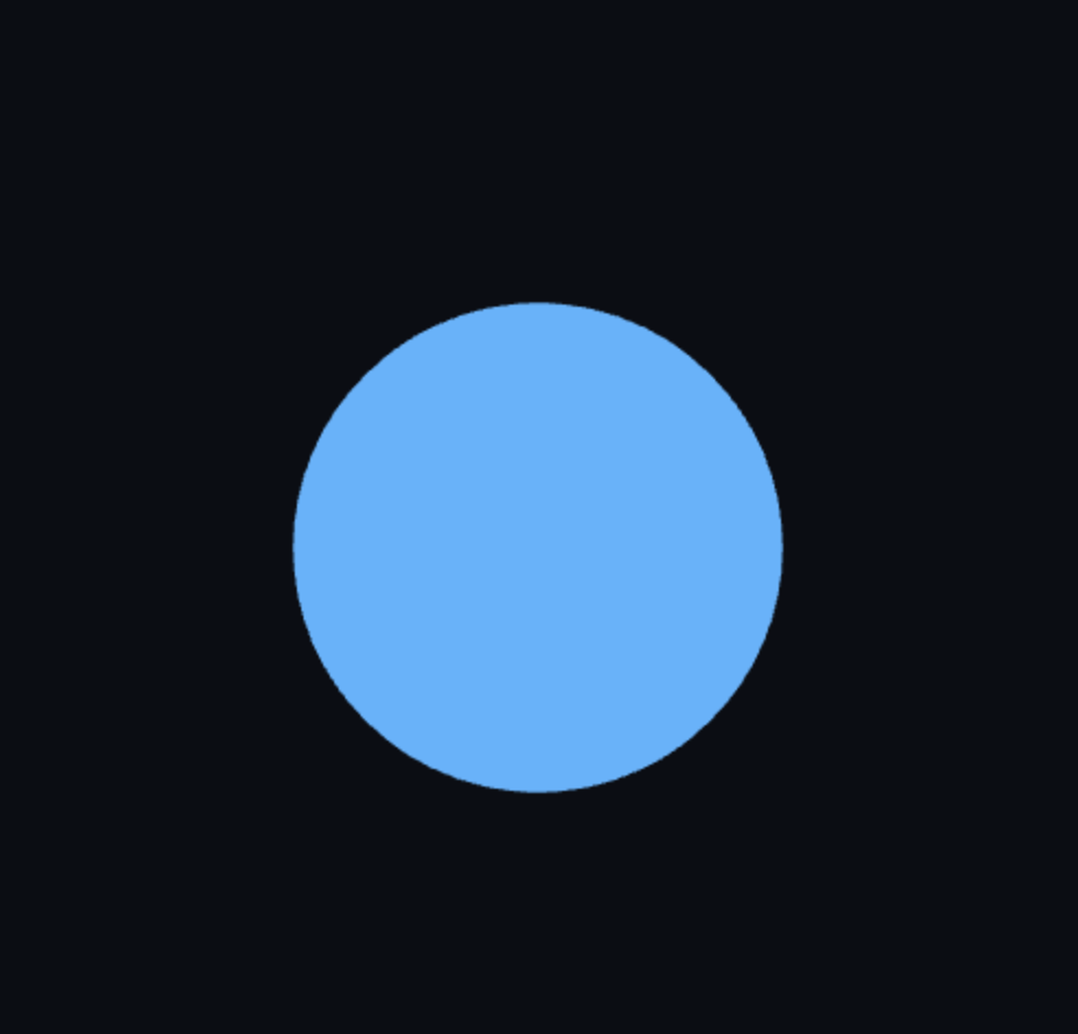 First rendered Fusion Component — a blue sphere representing plasma